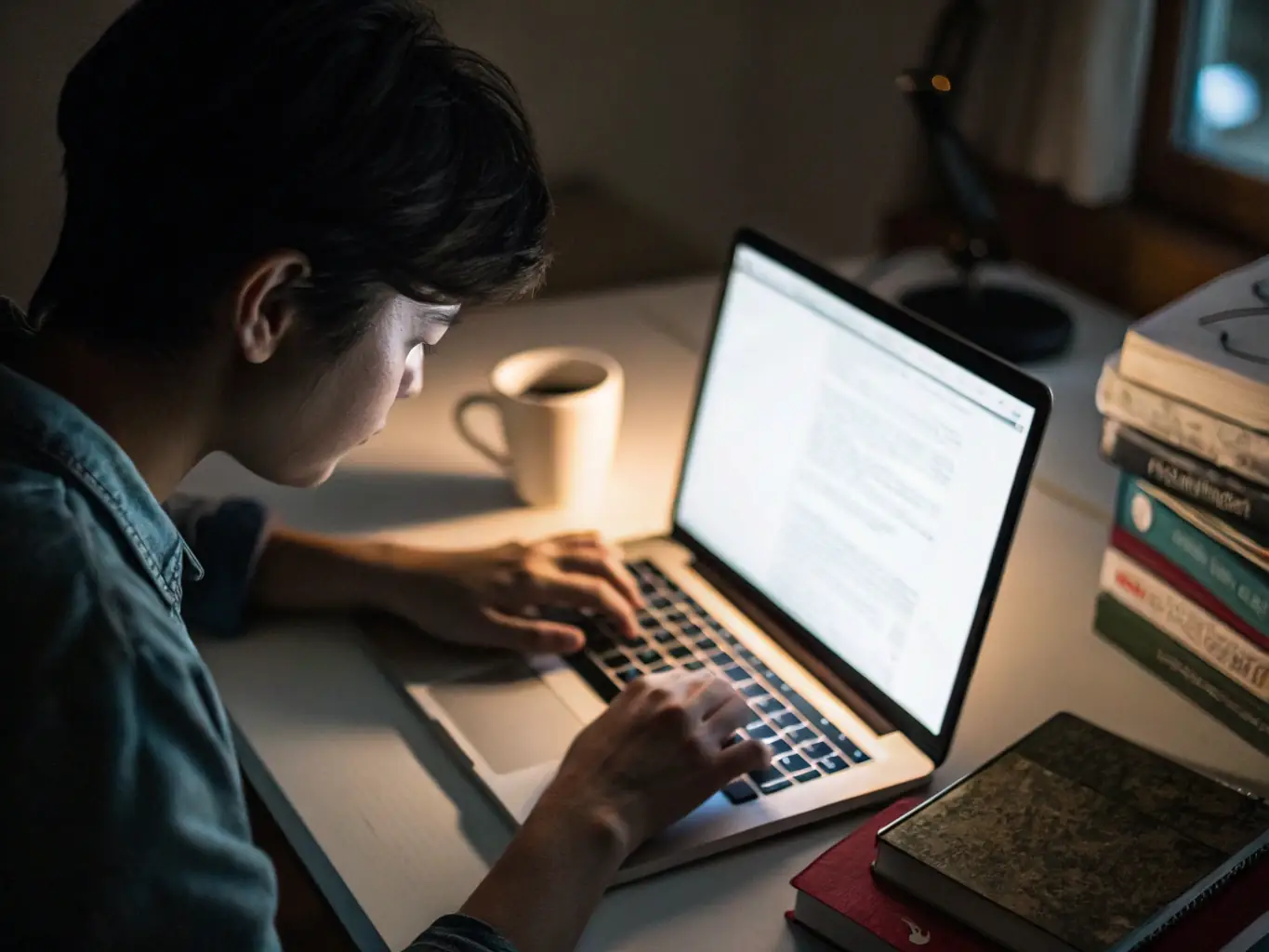 An image of a person engaging with an online course on a laptop, with course modules displayed on the screen, symbolizing the interactive learning experience offered by BuzzAscent.