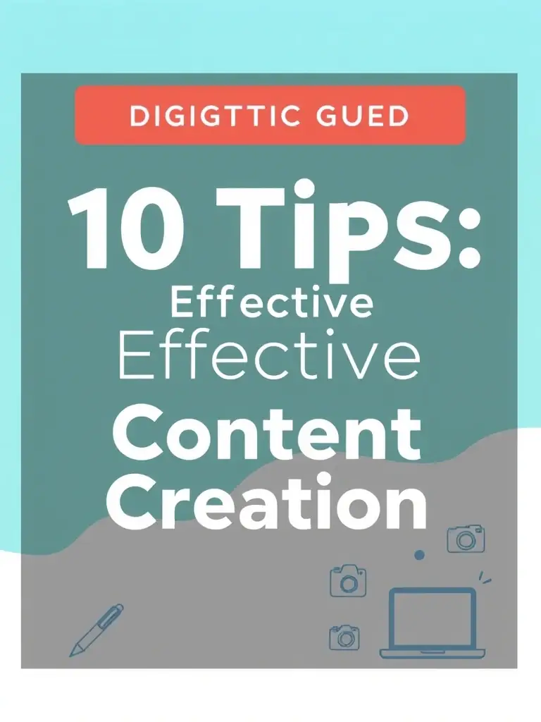 A professionally designed ebook cover showcasing a modern design with the title 'The Ultimate Guide to Content Creation' and the BuzzAscent logo.